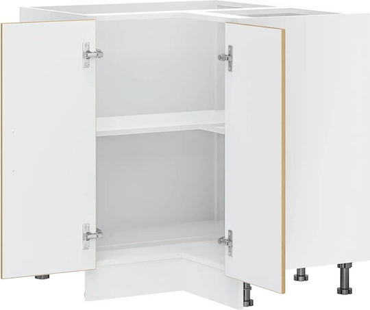Eckschrank Boden Coffee 75.5x75.5x81.5cm