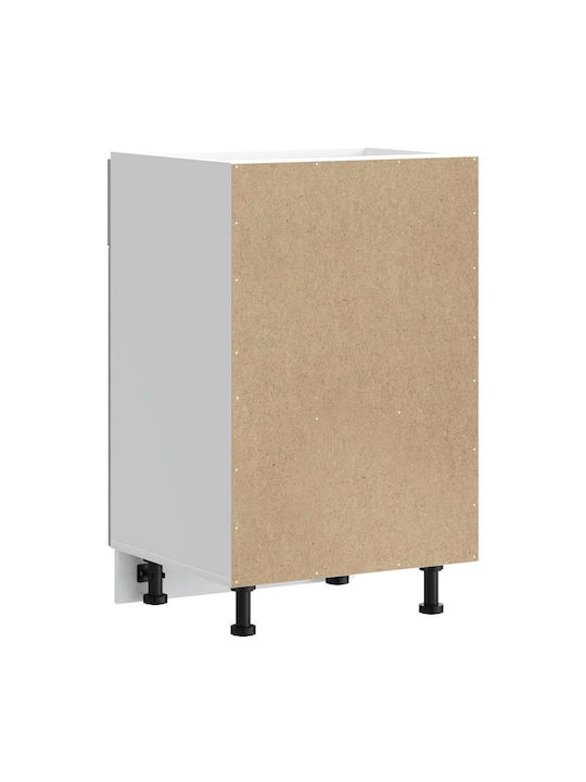 Επιδαπέδιο Ντουλάπι Γκρίζο Σονόμα 50x46x81.5εκ.