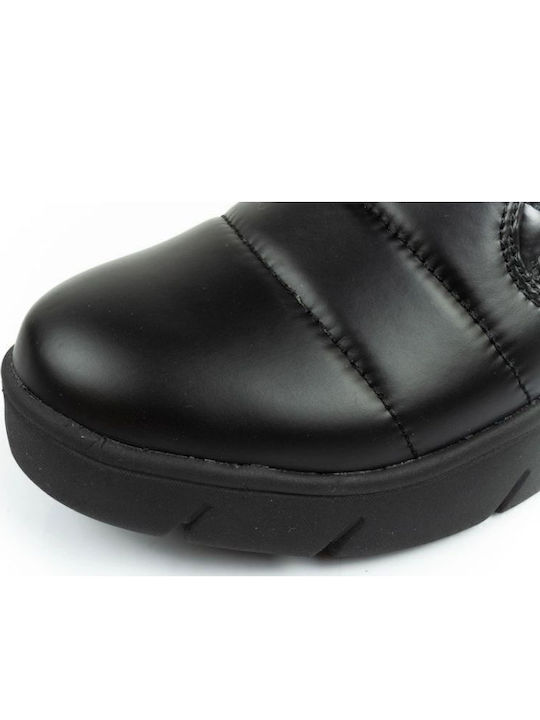 Leather Women's Ankle Boots Black