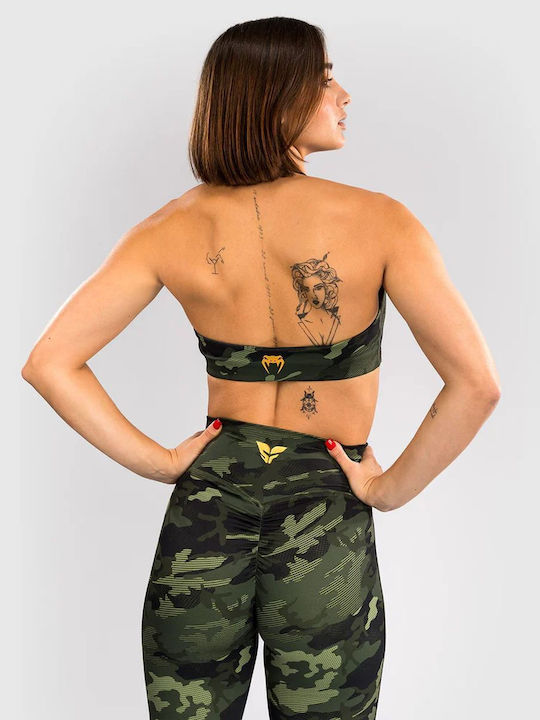 Women's Sports Bra without Padding Forest Camo