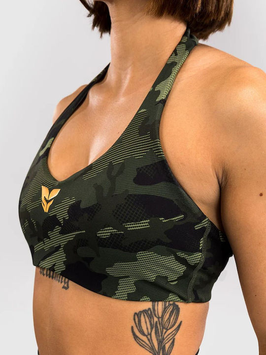 Women's Sports Bra without Padding Forest Camo