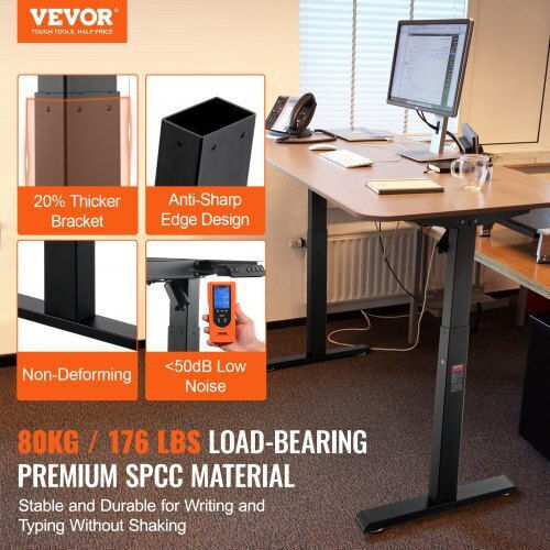 Vevor Collapsible Desk Base made of Metal Black 95x58x70cm