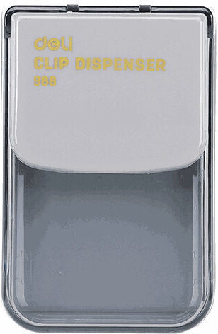 Deli Magnetic Plastic Paperclip Holder Black 231.988