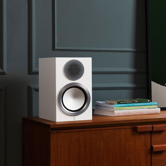 Monitor Audio Gold 50 6G Ζεύγος Ηχείων Hi-Fi Βιβλιοθήκης 300W 2 Δρόμων Π18.5xΒ30.3xΥ32εκ. Satin White