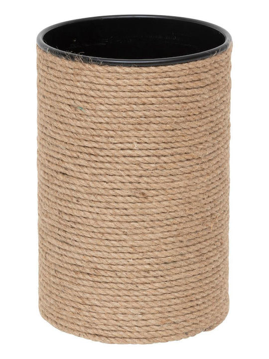 Atmosphera Bill Decorative Basket Wicker with Lid & Handles Beige 36x36x49.5cm