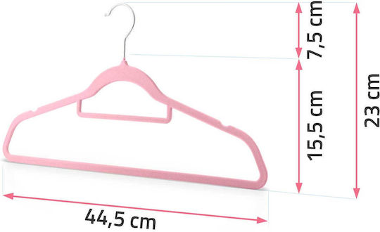 Massido Schrankbügel für Hosen Hölzernes Rosa 20Stück