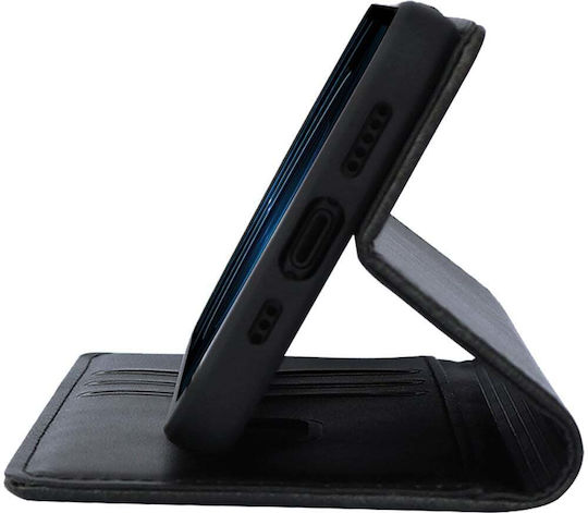 Carcasă portofel vintage cu magnet Sonique Vivo Y74s Vivo Y76 5G Negru