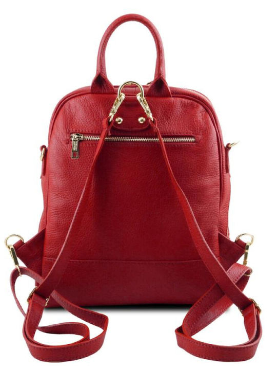 Tuscany Leather TL Leather Women's Bag Backpack Red