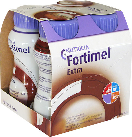 Nutricia Fortimel Protein Ειδικό Συμπλήρωμα Διατροφής 4 x 200ml Σοκολάτα