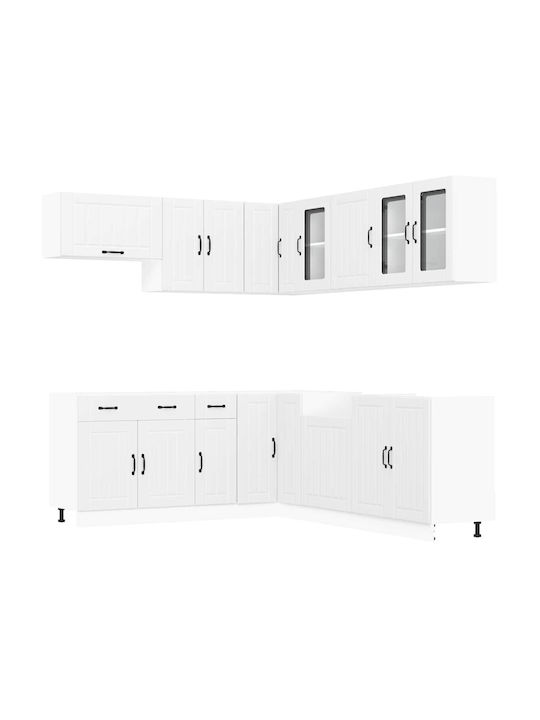 Vidaxl Kitchen Cabinet Set 11 Pieces Lucca White Engineered Wood