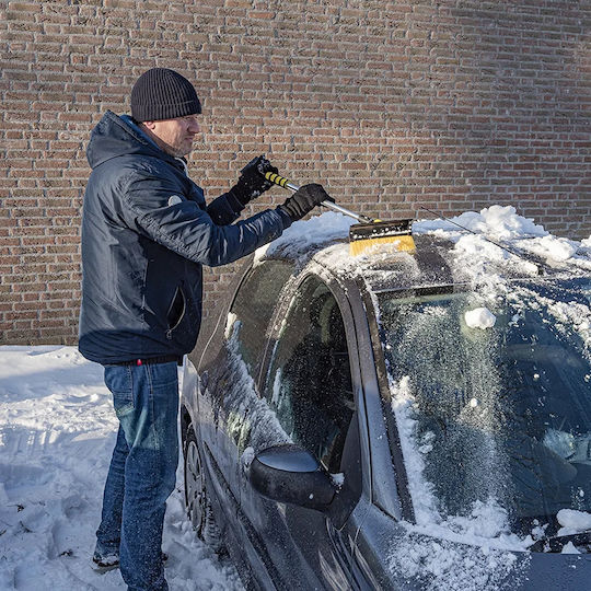ProPlus Car Ice Scraper With Brush in Yellow Color 630549
