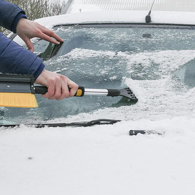 ProPlus Car Ice Scraper With Brush in Yellow Color 630549