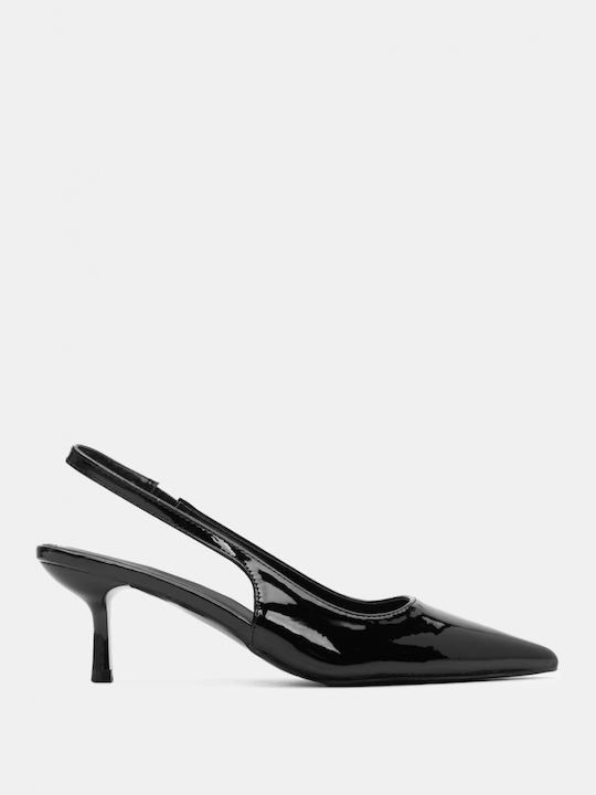 Luigi Pointed Toe Black Heels