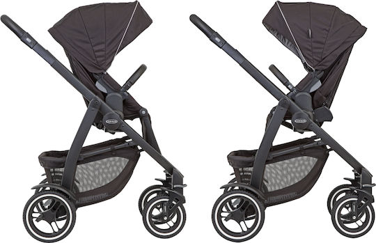 Graco Evo XT Reglabil Cărucior pentru Bebeluși Potrivit pentru Nou-născut Negru 13.22kg
