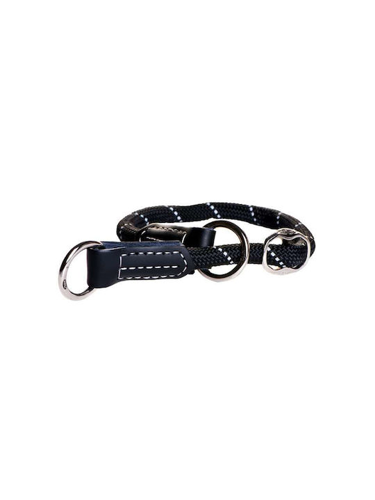 Zgardă de câine Rogz Choke din sfoară neagră 9mmx35-40cm