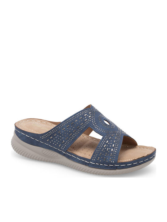 Damenplattformen Blau