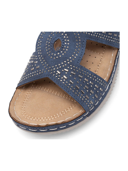 Damenplattformen Blau