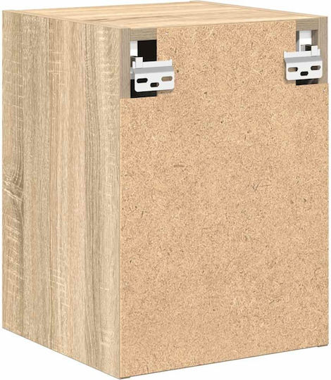 Wall Living Room Cabinet Made of Particle Board Brown 30x30x41cm