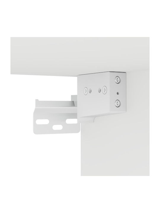 Wall Living Room Cabinet Made of Particle Board White 30x30x41cm