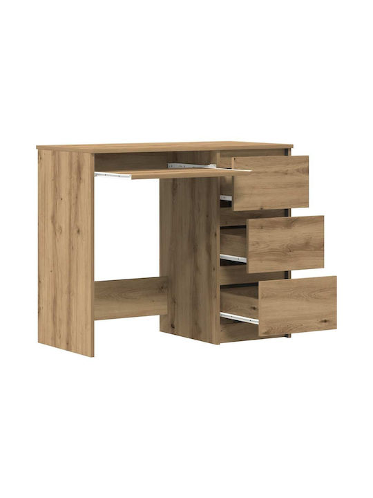 Γραφείο Ξύλινο Καφέ 90x45x76εκ.