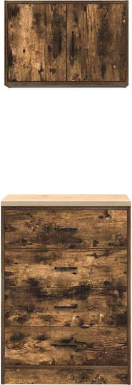 Ντουλάπι Γραφείου Ξύλινο Καφέ 60x51x85cm