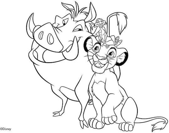 Diakakis Drawing Pad Lion King 1pcs