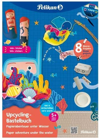 Pelikan Drawing Pad Craft Sea World 32 Sheets + Stickers 102056