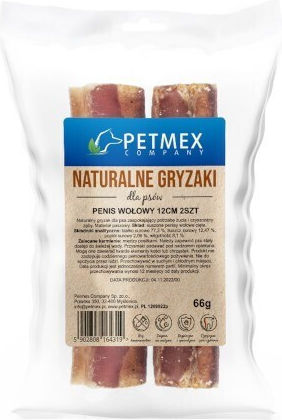 Petmex Stick Treats for Puppies Medium Breeds with Calf and Meat 15cm 10pcs