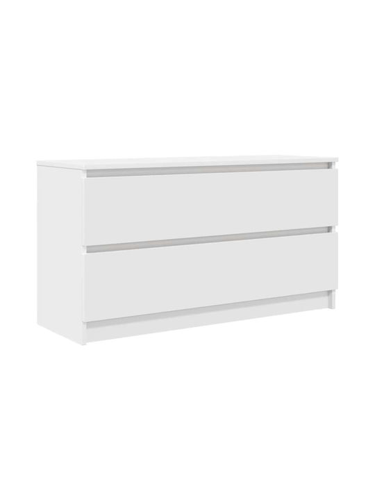 TV Stand Wooden White L100xW35xH54cm