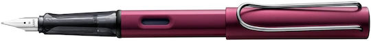 Lamy AL-star Writing Pen Medium Purple made of Aluminum with Blue Ink