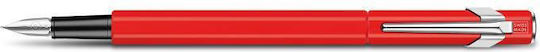 Caran D'ache Ανταλλακτική Μύτη Πένας Medium 1mm Κόκκινη από Αλουμίνιο με Μπλε Μελάνι και με 1 Ανταλλακτικές Μύτες