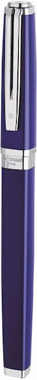 Waterman Exception Slim Πένα Γραφής Medium Μπλε από Ορείχαλκο