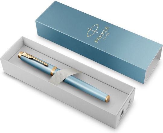 Parker Writing Pen Medium Green made of Brass with Blue Ink