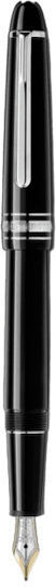 Pix Montblanc Meisterstück 146 cu placare de platină, stilou cu peniță Mb2851, medie, 14k