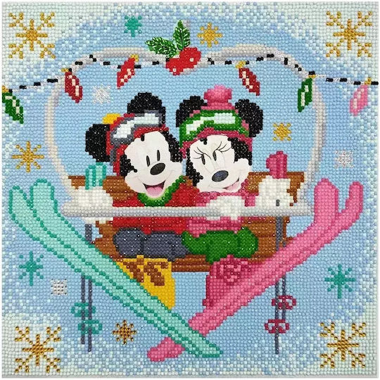 Craft Buddy Παιδικές Χειροτεχνίες "winter Mickey Minnie" Crystal Art Kit 30x30cm Cbcak-dny709m