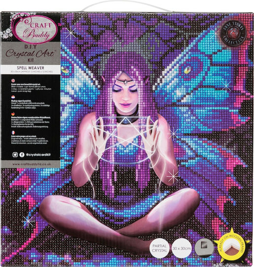 Craft Buddy Παιδικές Χειροτεχνίες "spell Weaver" By Anne Stokes Crystal Art Canvas 30x30cm Cbcak-ast7