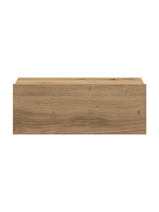 Κομοδίνο Ξύλινο Καφέ Δρυς 40x31x27cm