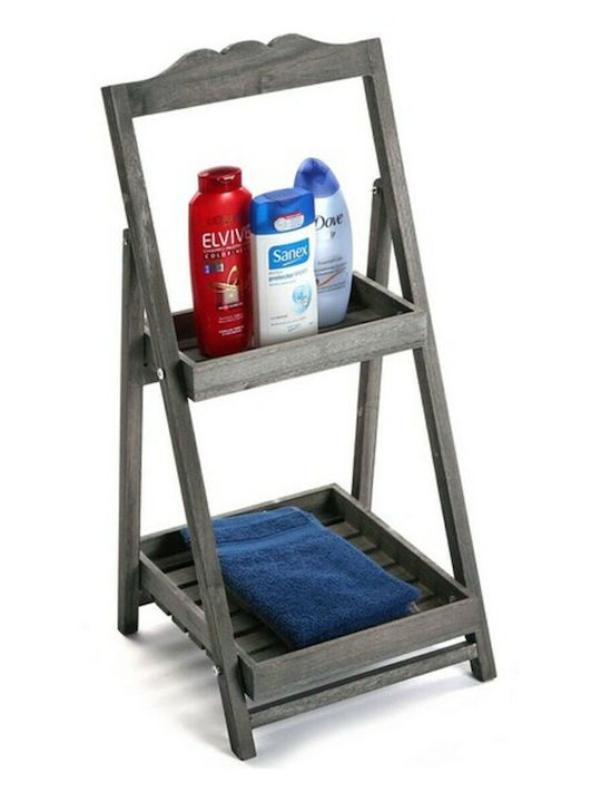 Versa Floor Bathroom Shelf with 2 Shelves