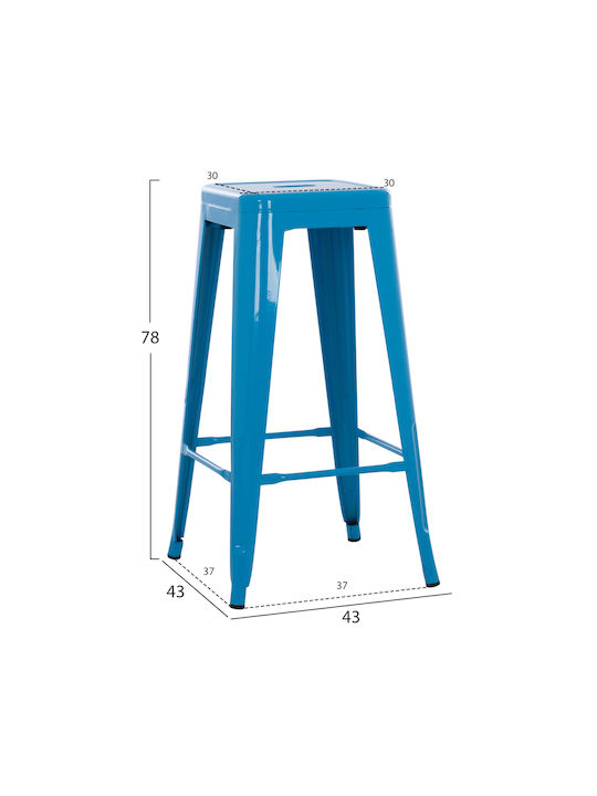 Stool for Bar Outdoor Melita Blue