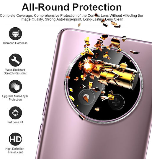 Techsuit Full Kameraschutz Gehärtetes Glas Black für das Honor Magic7 Lite, X9c