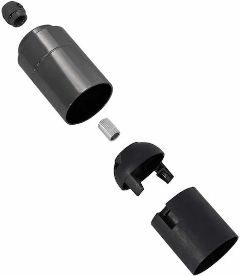 vidaXL Steckdosenverlängerung für Steckdose E27 in Schwarz Farbe Set 2Stück 4106538