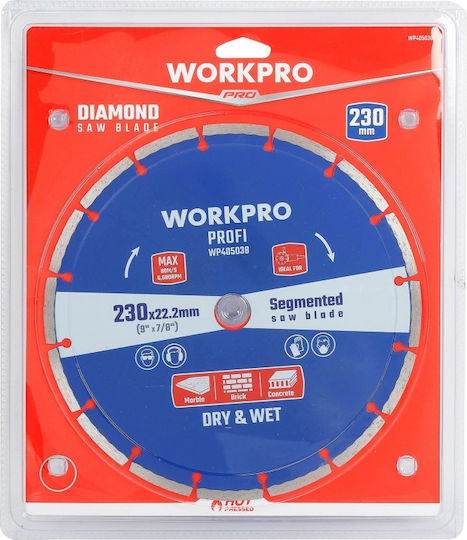WorkPro Диск за рязане Строителни материали 230мм