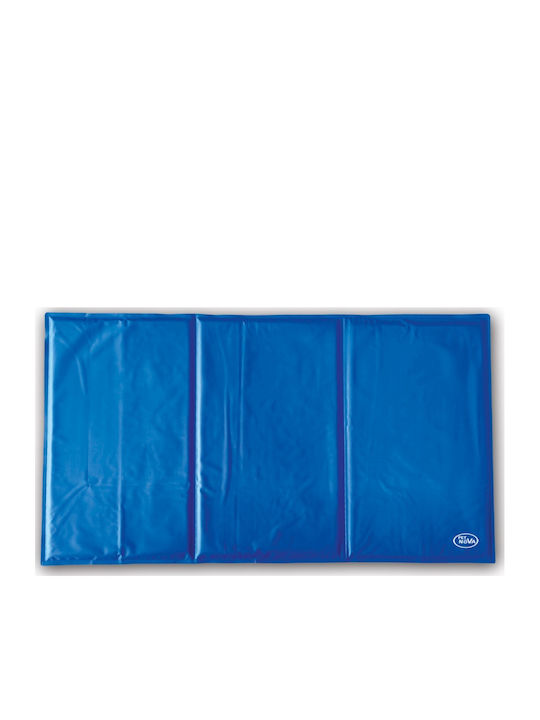 Pet Nova Saltea Pat pentru câini Răcoritor Albastru 90x50cm.