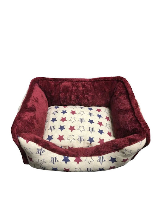 Pet Camelot Sofa Dog Burgundy 75x62cm