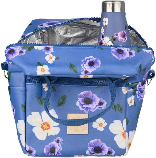 Estia Lunch Bag Save The Aegean Insulated 7L Garden Blue