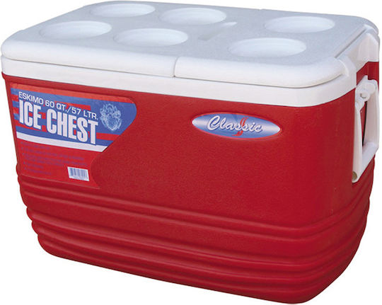 Pinnacle Eskimo 60QT Red Portable Fridge 57lt