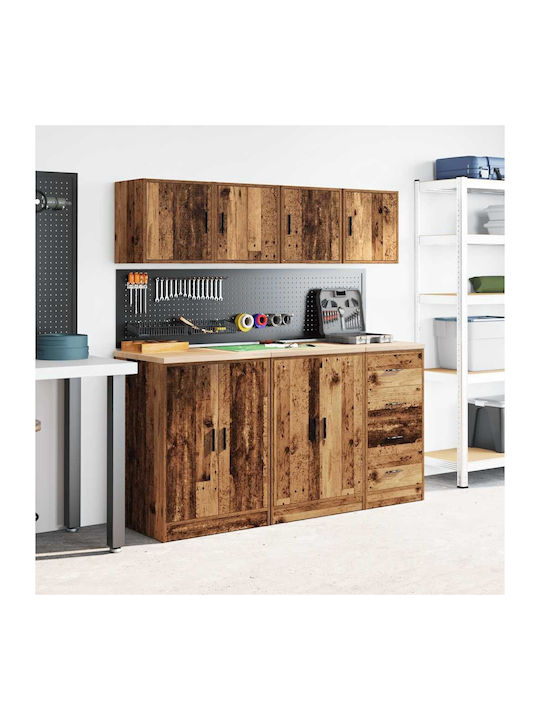 Wall Living Room Cabinet made of Particle Board Brown 40x30x41cm