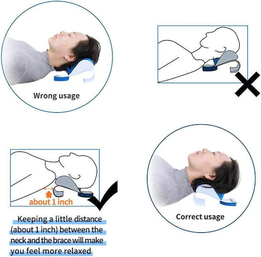 Kopfkissen Massage für den Nacken Blau