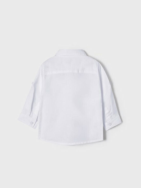 Mayoral Kids Linen Shirt White