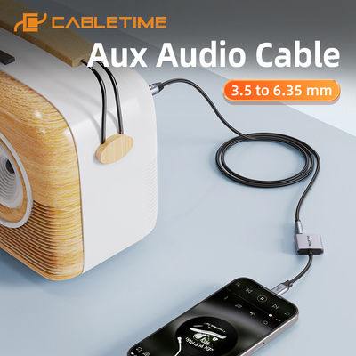 Cabletime CT-AV321-H11G-AG1 Cable 6.3mm male - 3.5mm male 1m CT-AV321-H11G ct-av321-h11g